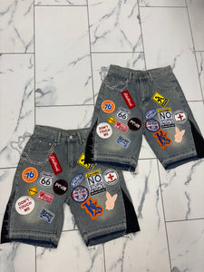 Patched jorts