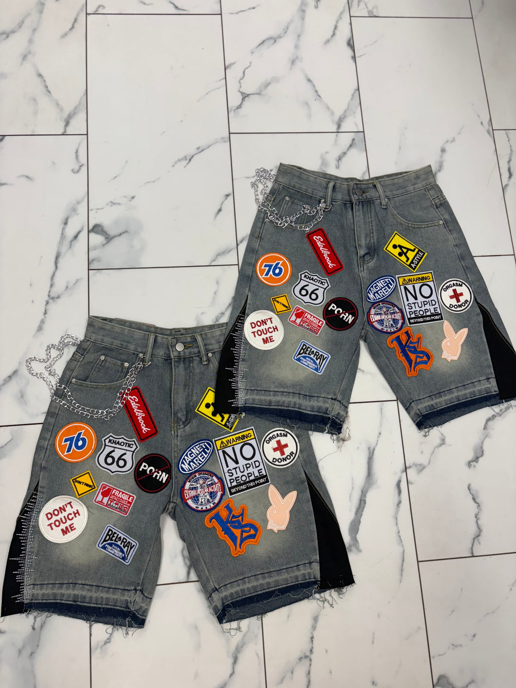 Patched jorts