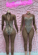 Load image into Gallery viewer, Double cheetah jumpsuit
