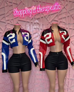 23 crop leather jackets