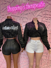 Load image into Gallery viewer, Celestial rise crop jacket
