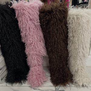 Furry boots