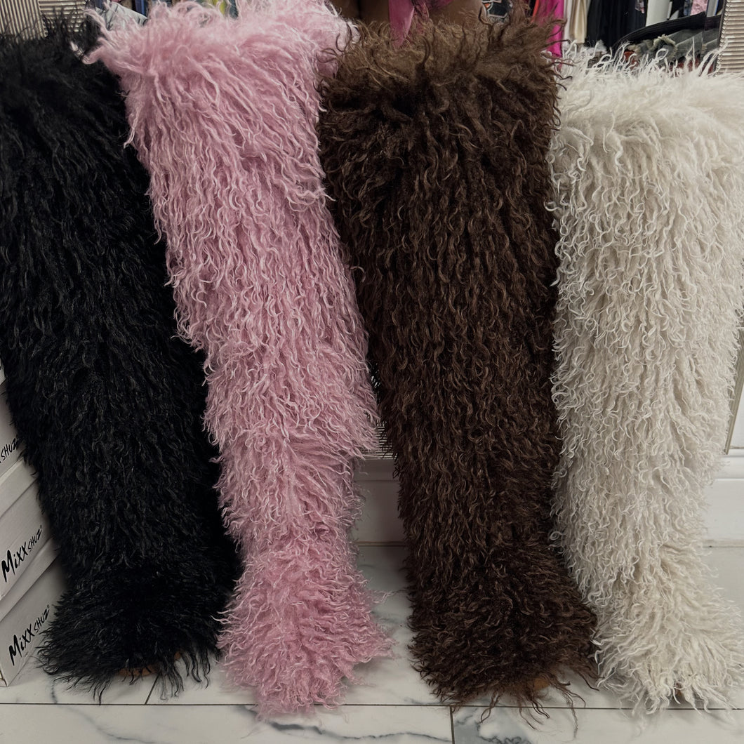 Furry boots