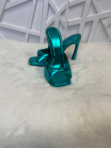 Metallic heels